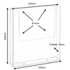 DIN A4 Wandprospekthalter im Hochformat aus Acrylglas / Produktbild-Vorschau 4