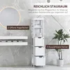 Armoire de salle de bain HOMCOM avec 2 compartiments Voir les images du produit 4