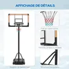 SPORTNOW Panier de basket sur pied, panier de basket-ball, Voir les images du produit 8