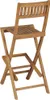 vidaXL Klappbare Garten-Barhocker 2 Stk. Massivholz Teak Produktbild-Vorschau 3