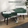 HOMCOM Polsterbank Sitzbank Bettbank, Flurbank, X-Muster, Produktbild-Vorschau 4