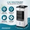 MONZANA® Luftkühler 4in1 mobil 60W 330m³/h Oszillation 3,5L Produktbild-Vorschau 4