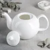 Théière Wilmax 1100 ml Olivia, porcelaine blanche Voir les images du produit 1