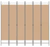 vidaXL 6-częściowa parawan, beżowy, 240 x 220 cm, materiał Podgląd zdjęcia produktu 4