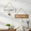 2er Set Willkommensschilder MDF Holz Herz Türschild Produktbild-Vorschau 3