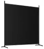 vidaXL Paravento a 2 ante, nero, 348 x 180 cm, in tessuto Anteprima dell’immagine prodotto 6