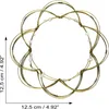 4D Mandala dekoratives Drahtgeflecht gold weiß Produktbild-Vorschau 5
