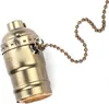 A single lamp socket with a pull chain, isolated on a white background. Náhled obrázku produktu