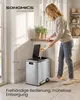 SONGMICS Kosz na śmieci 30L Kosz pedałowy 2 x 15L Kosz na Podgląd zdjęcia produktu 6