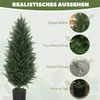 HOMCOM Künstliche Zypressen 2er-Set groß 90 cm UV-beständig Produktbild-Vorschau 4