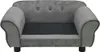 vidaXL Pohovka pre psov Dark Grey 72x45x30 cm Plyš Náhľad obrázku produktu 4