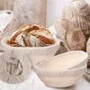 4 Stück Rund Leineneinsatz für Brot Gärkörbchen Produktbild-Vorschau 3