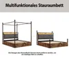 Łóżko dwuosobowe Merax 140x190 cm z hydraulicznym schowkiem Podgląd zdjęcia produktu 8