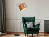 Große LED Stehlampe mit Stoffschirm Leopardenmuster - Produktbild-Vorschau 5