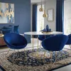 Sedia da pranzo ML-Design con schienale rotondo, blu, in Anteprima dell’immagine prodotto 10