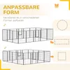 PawHut Welpenauslauf Welpengehege modulares Design 16 Produktbild-Vorschau 5