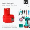 CELLONIC 2x Batterie compatible avec Makita 1050D, 4013D, Voir les images du produit 6