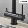 Lana | 3 Wege Schwarz matt ausziehbare Armatur | Edelstahl Produktbild-Vorschau 4