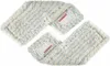 Two white mop heads with blue stripes and a Leifheit logo on each. Produktbild-Vorschau