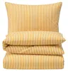 Seersucker Bettwäsche 135x200 Streifen Gelb Sommer Produktbild-Vorschau 1