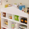 Scaffale bianco per bambini per giocattoli, libri e Anteprima dell’immagine prodotto 4