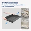 Heikoeco® weißfarbene erweiterbare Teleskopschublade mit Produktbild-Vorschau 3