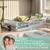 CADANI Timi Bodenbett Kinderbett 120x200 cm, Rausfallschutz Produktbild-Vorschau 4