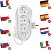 Prodlužovací kabel 7 m / 3 zásuvky / bílý / PVC / 1,5 mm2 Productafbeelding-voorbeeld