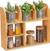 Relaxdays Bambusregal, 6 Fächer, HBT: 45,5 x 55 x 16 cm, Produktbild-Vorschau 1
