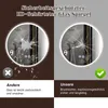 Comparison of two mirrors, one broken and one intact, with text highlighting durability. Produktbild-Vorschau