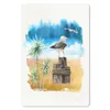 MuchoWow® Mauspad Mousepad Vogel - Baum - Strand - Aquarell Produktbild-Vorschau 1