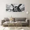 Bilder auf glas - Einteilig - Motor Schwarzweiß Propeller - Produktbild-Vorschau 7