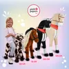 Pink Papaya koń XXL do jazdy "Max" 125cm z siodłem, uzdą i Podgląd zdjęcia produktu 5