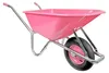 Matrix Schubkarre 100l 250kg Luftrad Kunststoffwanne Pink Produktbild-Vorschau 3