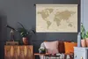 MuchoWow® Wandteppich Wandbehang Weltkarte - Vintage - Produktbild-Vorschau 6