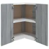 vidaXL Eck-Hängeschrank Lyon Grau Sonoma 57x57x60 cm Produktbild-Vorschau 6
