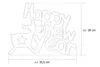 New Year Schild Weihnachtsdeko Gartendeko Innen Außen Wand Produktbild-Vorschau 8