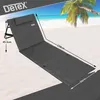 DETEX® Tapis de plage Anthracite 158x56 cm transat Voir les images du produit 2