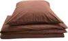 2 teilige Uni Bettwäsche 135 x 200 cm braun Einfarbig Produktbild-Vorschau 5