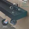 doporro Lavabo Bagno Sospeso / da Appoggio Rettangolare con Anteprima dell’immagine prodotto 3