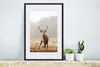 MuchoWow® MuchoWow® Gerahmtes Poster Hirsche - Wald - Nebel Produktbild-Vorschau 4