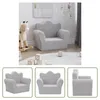 The Living Store Kindersofa Hellgrau Weich Plüsch Produktbild-Vorschau 1