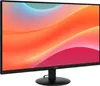 A black MSI computer monitor with a colorful abstract wallpaper displayed on its screen, shown from a side angle on a black stand. Voir les images du produit