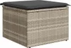 vidaXL Sofa Set 5 Stk. Hellgrau Poly-Rattan Produktbild-Vorschau 6