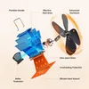 4-Blade Kaminventilator, Stromloser Ventilator für Kamin Produktbild-Vorschau 3
