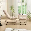 Outdoor Lounge Sessel mit Hocker, gepolstert, Stahlgestell, Produktbild-Vorschau 13