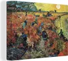 MuchoWow® - Leinwandbilder - Der rote Weinberg - Vincent Produktbild-Vorschau 1