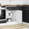 vidaXL Armoire basse de cuisine Kalmar Noir Matériau dérivé Voir les images du produit 3