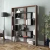 Skye Decor, Esteban - Walnut, Black, Bücherregale, Produktbild-Vorschau 1