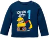 Baby Langarm-Shirt erster | zweiter Geburtstag Bär Bagger Produktbild-Vorschau 1